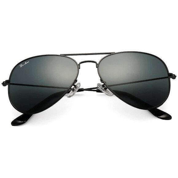 Pro Acme Classic Aviator Sunglasses for Men Women , Black/Glass/Non Polarized - Picture 1 of 5